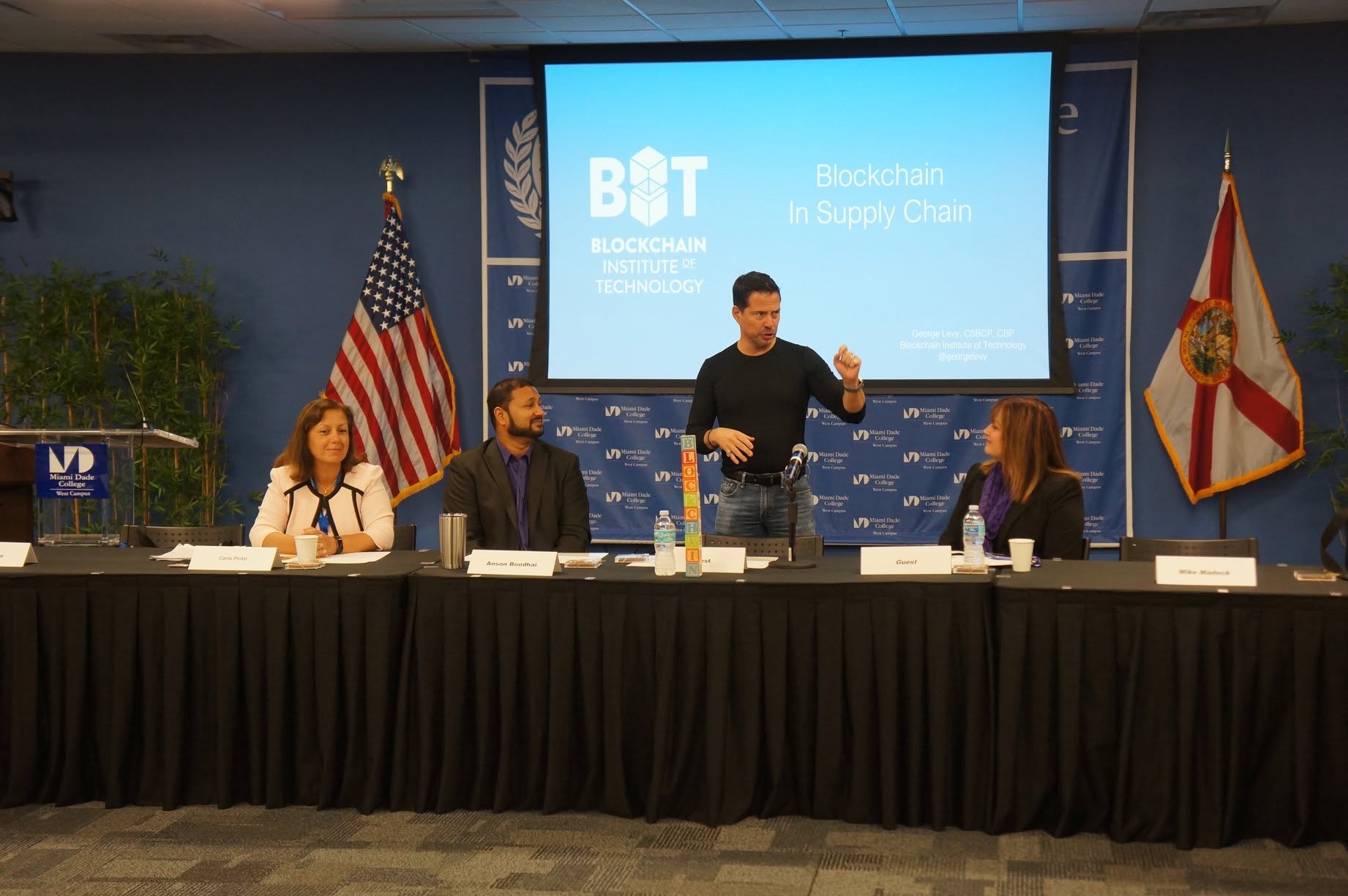 George Levy at Miami Dade College presentation